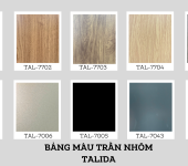 Bảng màu trần nhôm