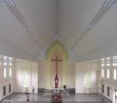 Lắp đặt trần nhôm nhà thờ tại Quảng Ngãi