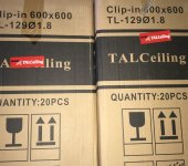  Bao bì mới của Công Ty Talida có mã sản phẩm trần nhôm là Talceiling