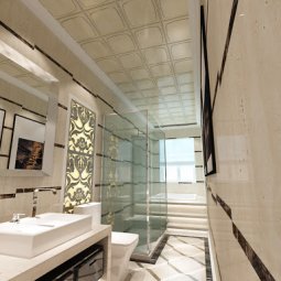 10+ mẫu trần nhôm nhà vệ sinh - nhà tắm đẹp nhất
