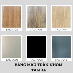 Bảng màu trần nhôm
