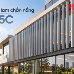 Giá lam chắn nắng 85C: Chi phí thanh lam, móc và khung