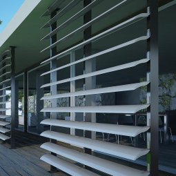 Thiết kế lam chắn nắng cho nhà hướng Tây