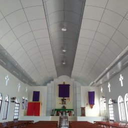 Lắp đặt trần nhôm nhà thờ tại Thanh Hóa