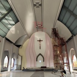 Lắp đặt trần nhôm nhà thờ tại Đắk Lắk