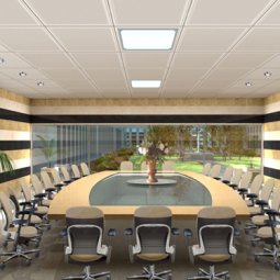 thiết kế thi công trần nhôm phòng họp đẹp chất lượng