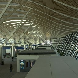 Thi công trần nhôm sân bay cao cấp, hiện đại