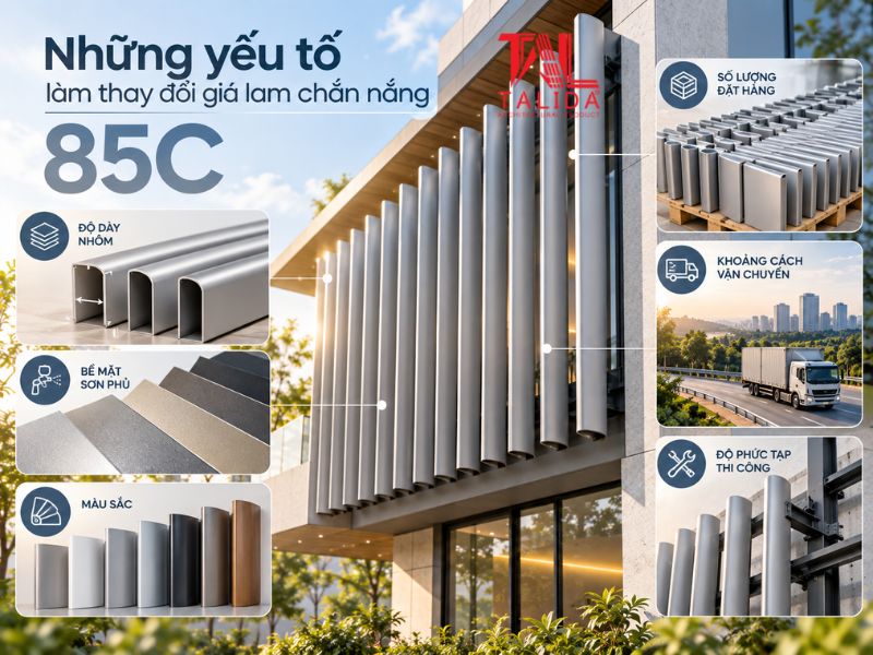 giá lam chắn nắng 85C