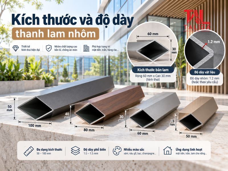 giá lam chắn nắng hình thoi