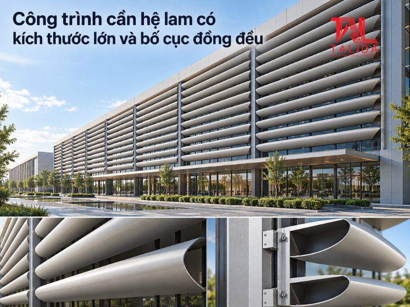 lam chắn nắng hình viên đạn