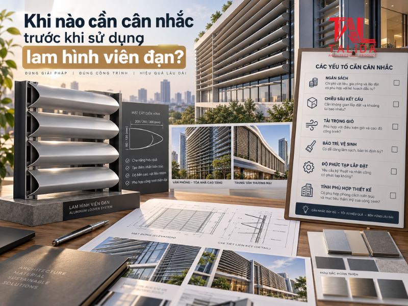lam chắn nắng hình viên đạn